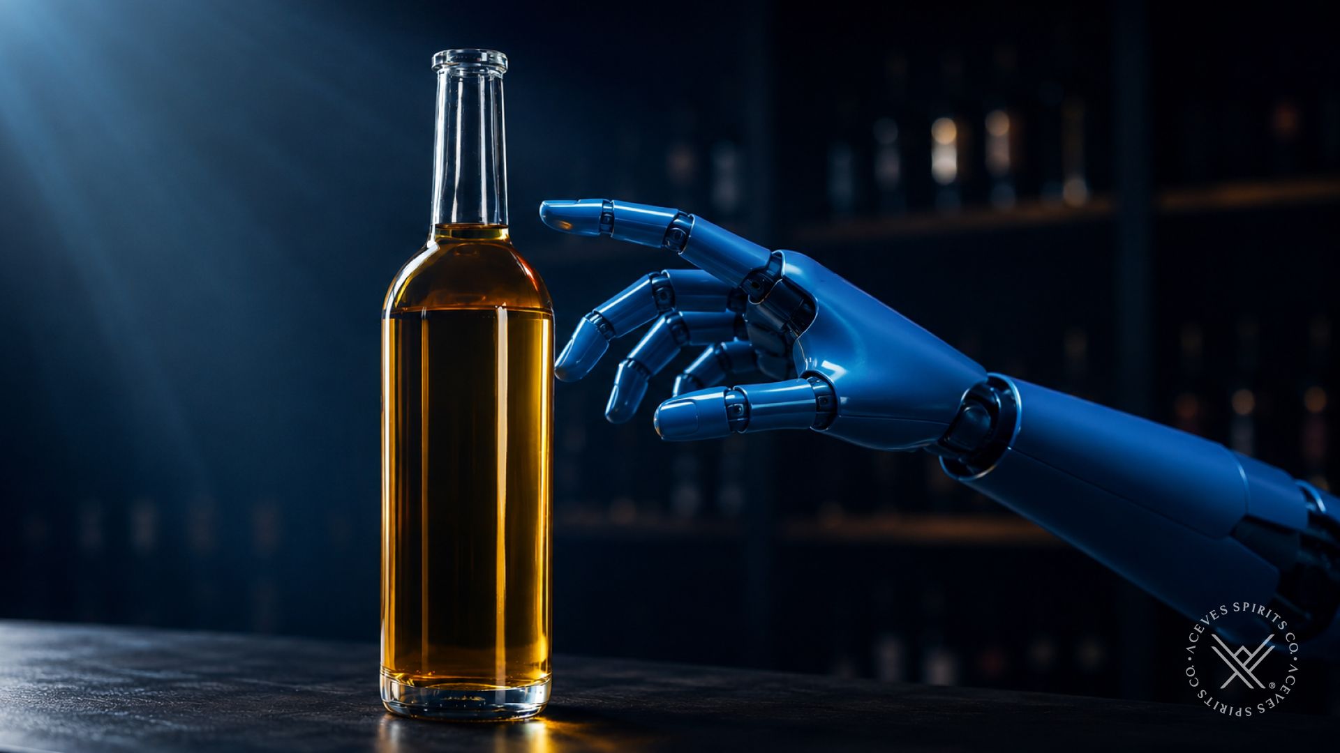 Generative AI generating rapid concept art and packaging design for a luxury spirits label